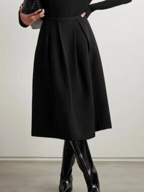 Toteme Twinflower Pleated Midi Skirt
